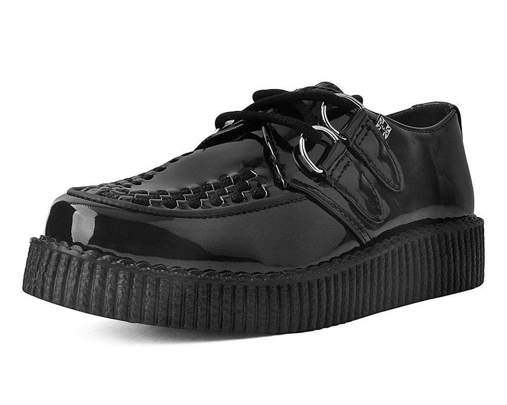Black Patent Viva Low Sole Creeper - T.U.K.F9679-03