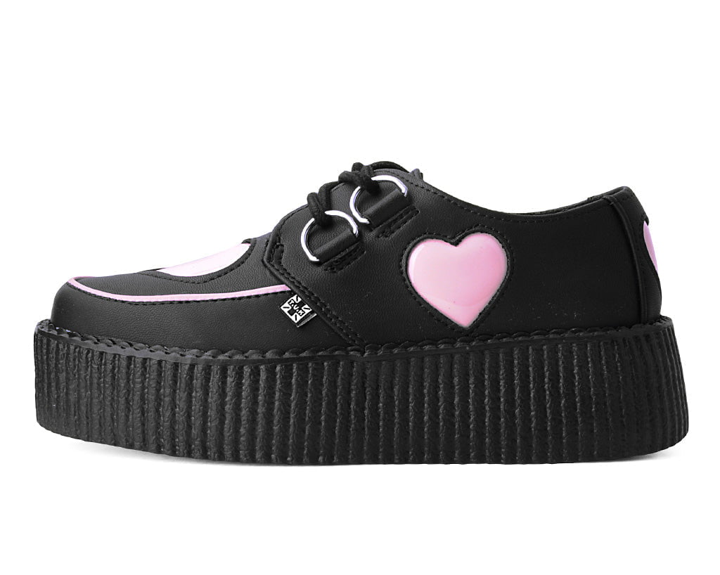 Black & Pink Heart TUKskin™ Viva Mondo Creeper - T.U.K.V3026-03