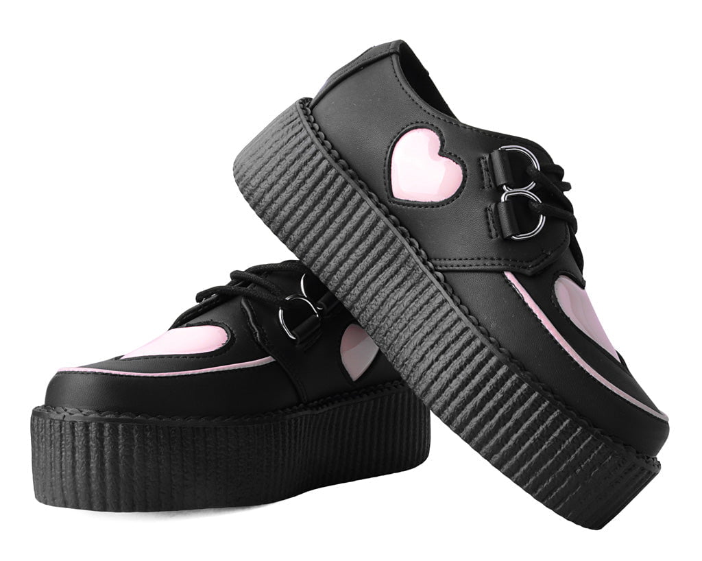 Black & Pink Heart TUKskin™ Viva Mondo Creeper - T.U.K.V3026-03