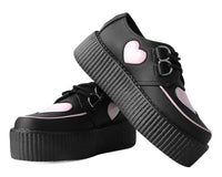 Black & Pink Heart TUKskin™ Viva Mondo Creeper - T.U.K.V3026-03
