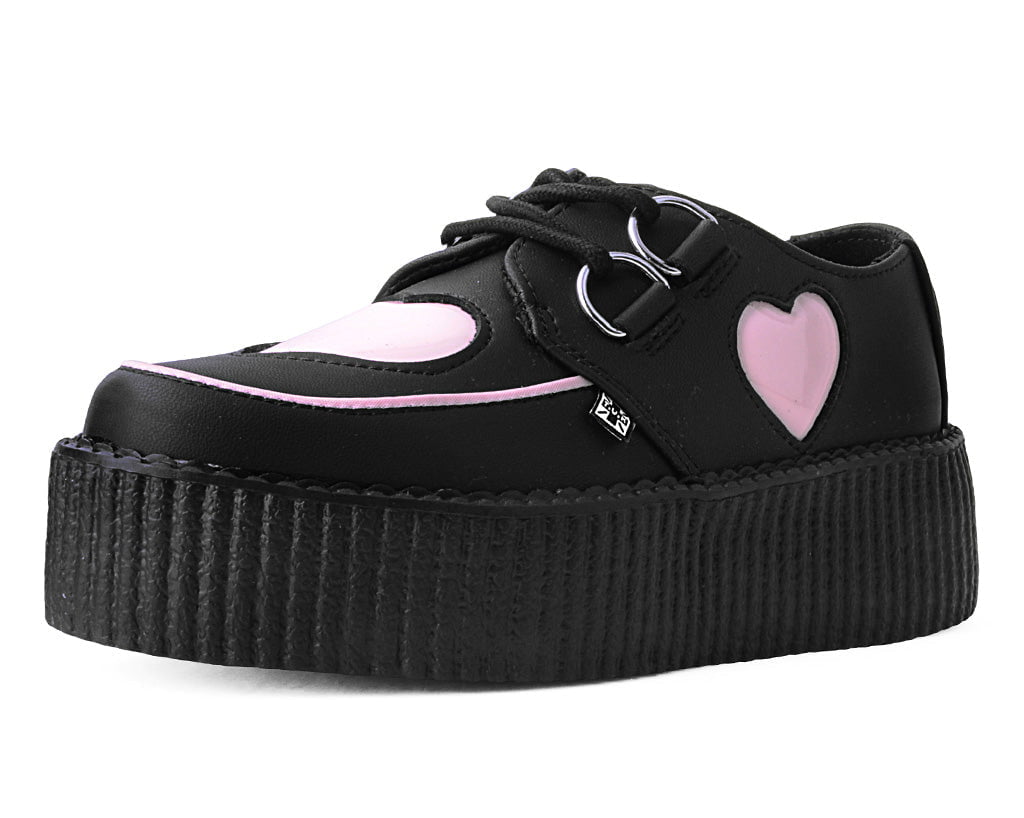 Black & Pink Heart TUKskin™ Viva Mondo Creeper - T.U.K.V3026-03