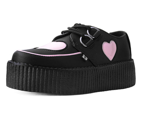 Black & Pink Heart TUKskin™ Viva Mondo Creeper - T.U.K.V3026-03