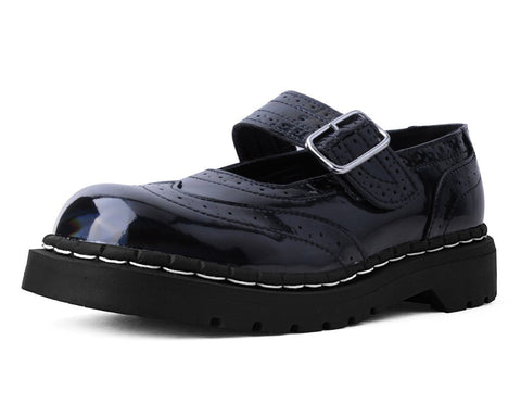 T2319 Black Prism Brogue Mary Jane