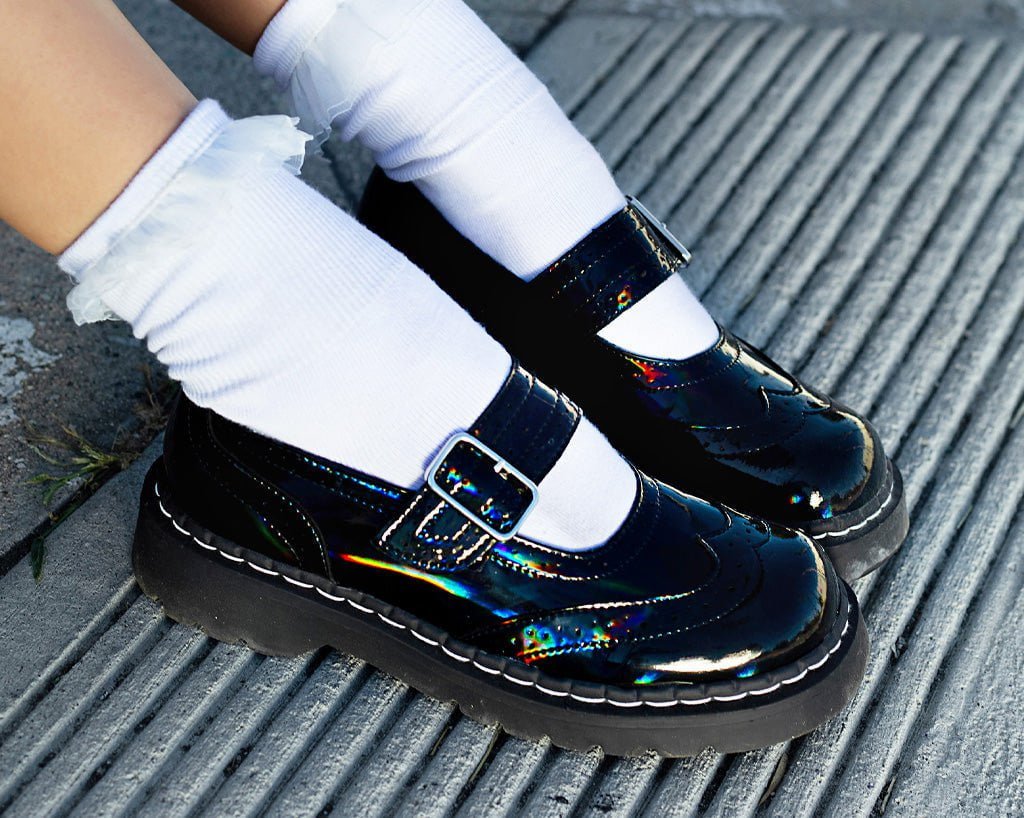 T2319 Black Prism Brogue Mary Jane