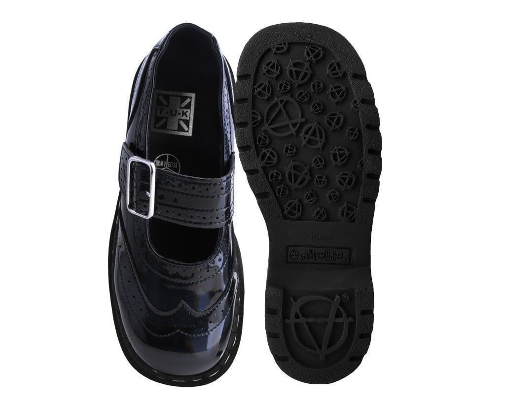 T2319 Black Prism Brogue Mary Jane