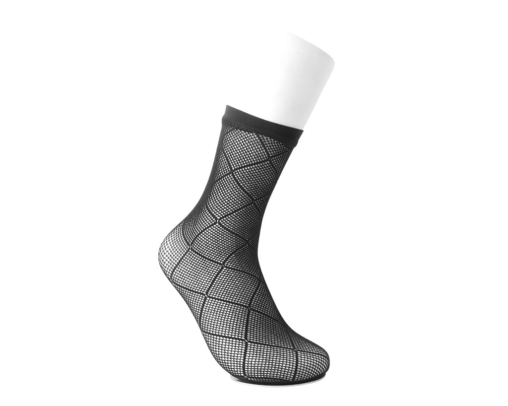 TSK1147 Black Sheer Knee -High Sock TSK1147-OS