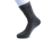 TSK1002 Black Sparkly Metallic Sock TSK1002-OS