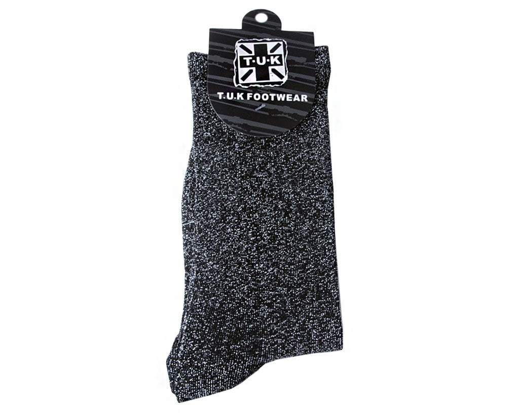 TSK1002 Black Sparkly Metallic Sock TSK1002-OS