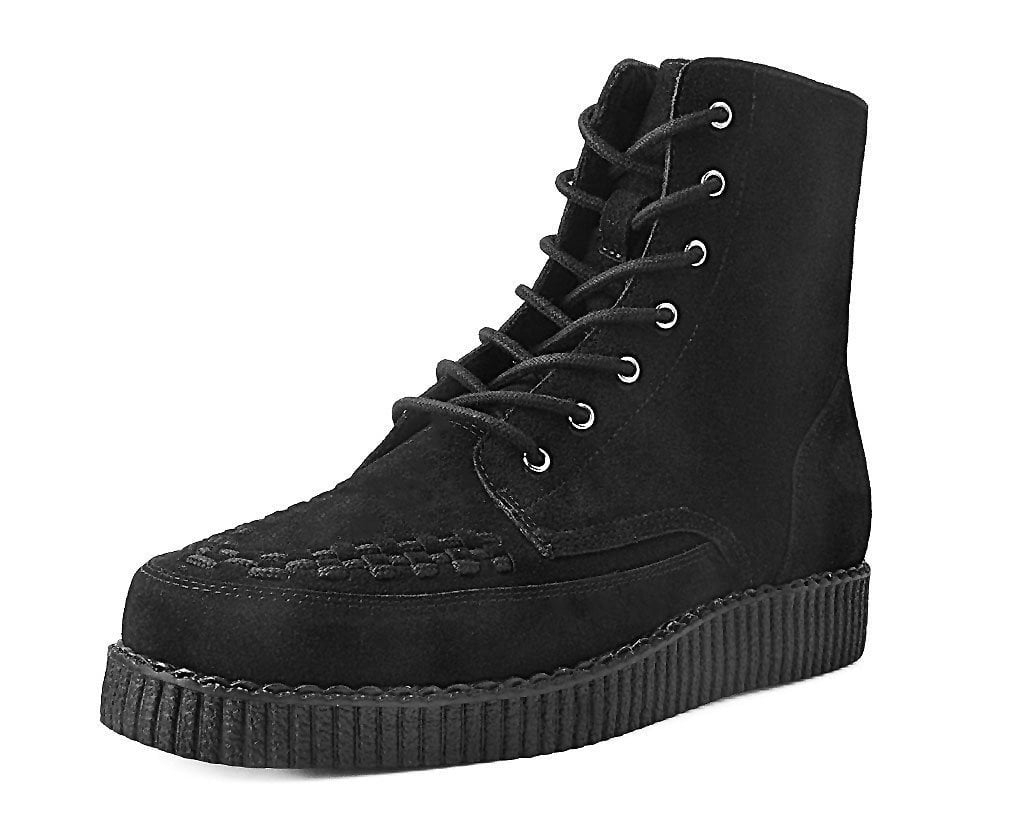 F9710 Black Suede 7-Eye Viva Low Boot
