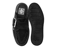V3177L Black Suede Creeper Mule