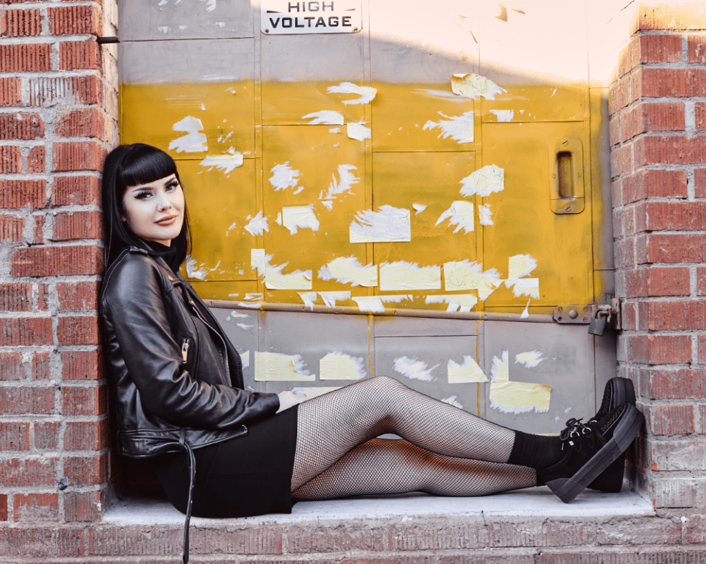 A3136 Black Suede Platform Creeper Sneaker