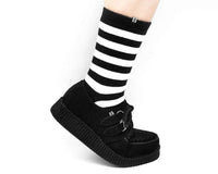 F7270 Black Suede Viva Low Creeper