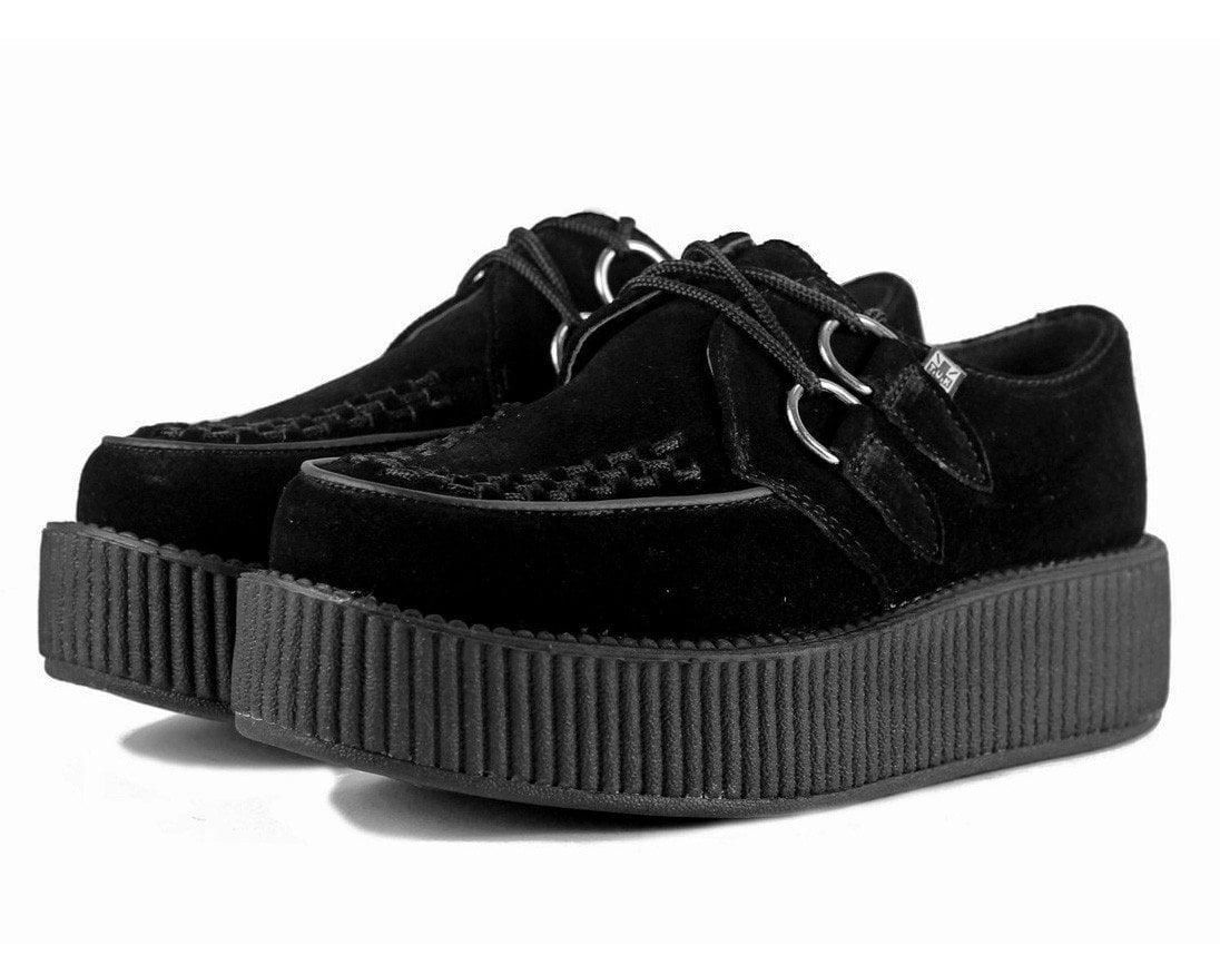 Black Suede Viva Mondo Creepers - T.U.K.V7757-03