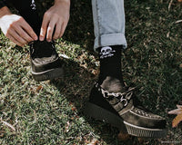 TSK1035 Black T.U.K. Skull Logo Men’s Sock TSK1035-OS