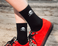TSK1034 Black T.U.K. Skull Logo Women’s Sock TSK1034-OS