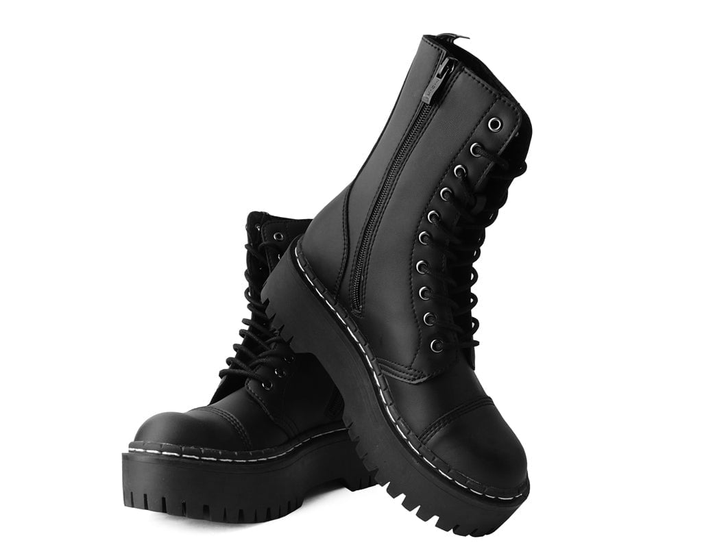 A3116 Black TUKskin™ 10-Eye Double Decker Boot