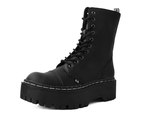 Black TUKskin™ 10 - Eye Double Decker Boot - T.U.K.A3116-03