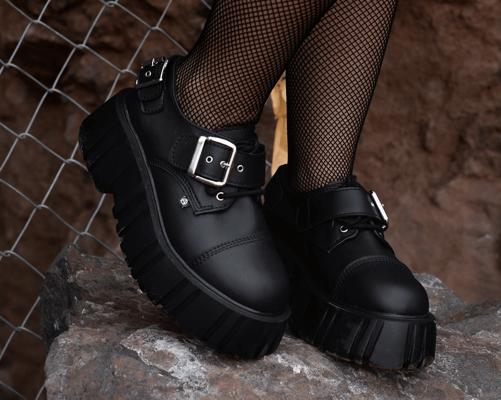 T2324 Black TUKskin™ 2-Buckle Anarchic Airship Gibson