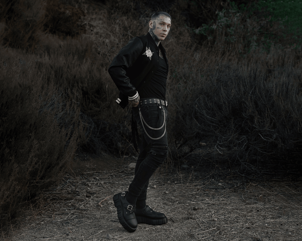 T2324 Black TUKskin™ 2-Buckle Anarchic Airship Gibson