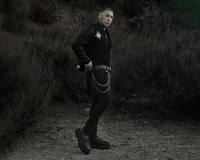 T2324 Black TUKskin™ 2-Buckle Anarchic Airship Gibson