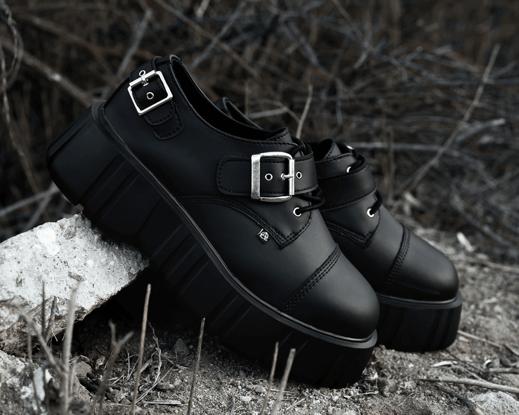 T2324 Black TUKskin™ 2-Buckle Anarchic Airship Gibson