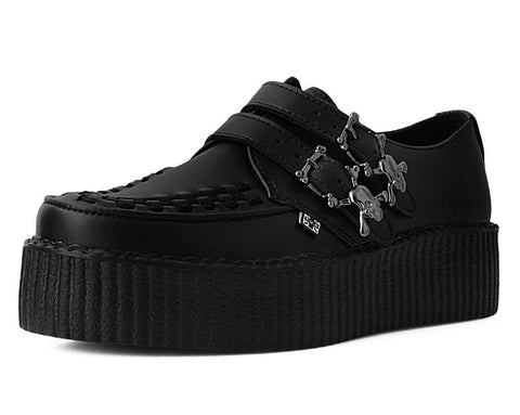 Black TUKskin™ 2 - Buckle Skull Creeper - T.U.K.V9743-03