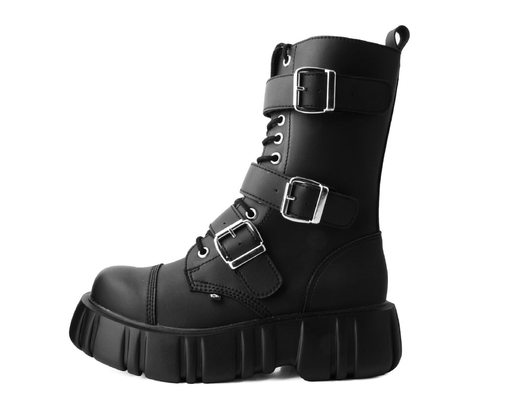 T2323 Black TUKskin™ 3-Buckle Anarchic Airship Boot