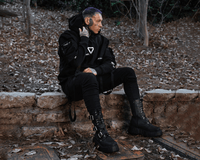 T2323 Black TUKskin™ 3-Buckle Anarchic Airship Boot