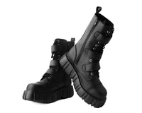 T2323 Black TUKskin™ 3-Buckle Anarchic Airship Boot