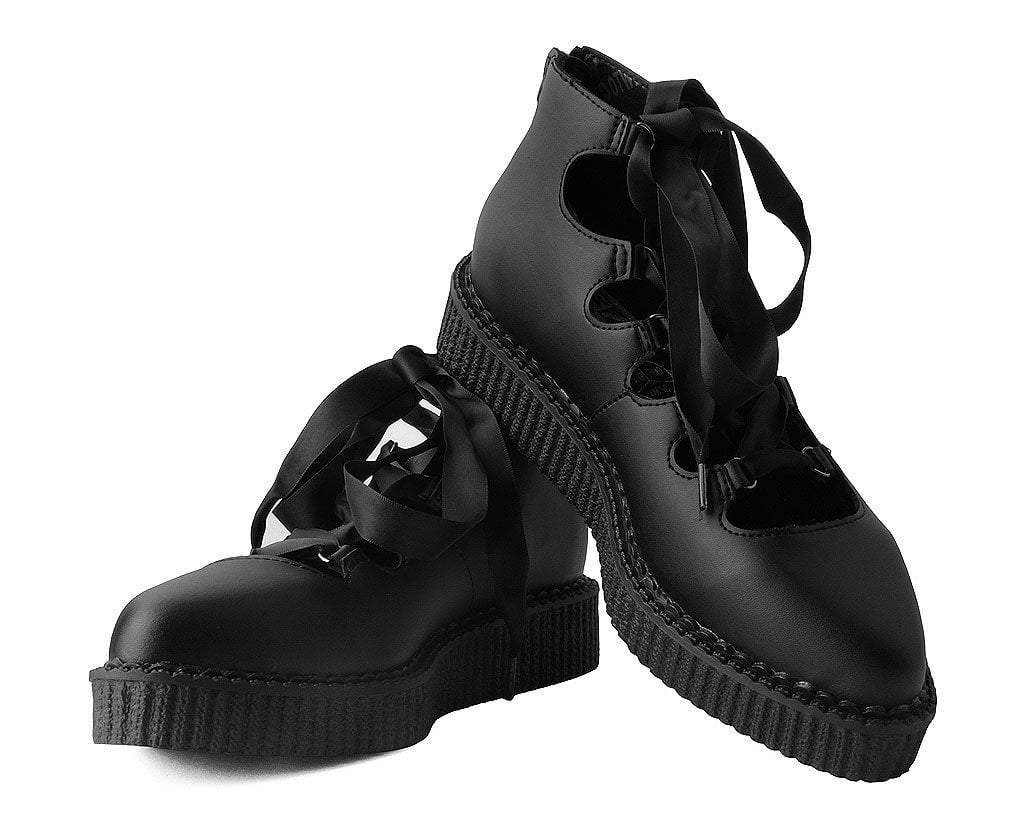 A9768L Black TUKskin™ 5-Loop Ribbon Mary Jane