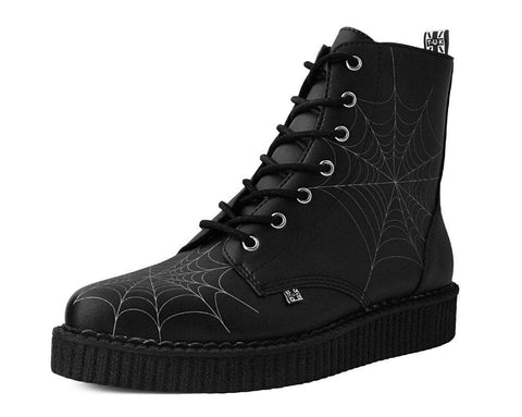 A9746 Black  TUKskin™ 7-Eye Spiderweb Glow Boot