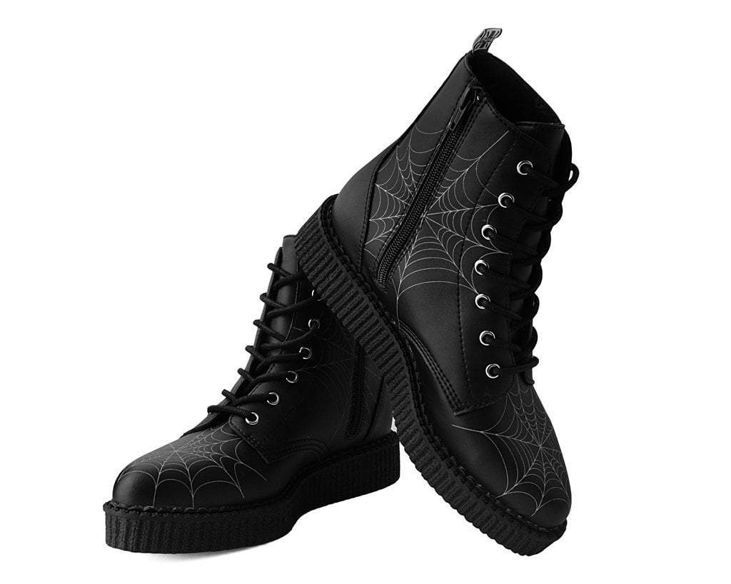 A9746 Black  TUKskin™ 7-Eye Spiderweb Glow Boot