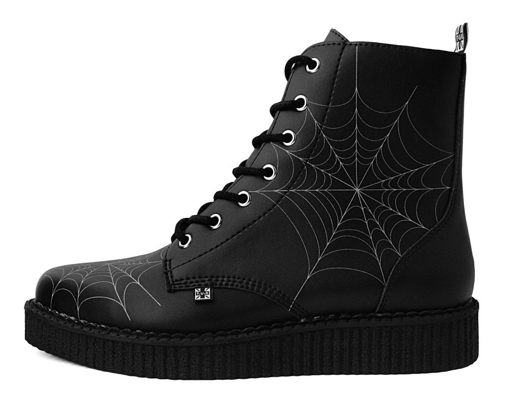 A9746 Black  TUKskin™ 7-Eye Spiderweb Glow Boot