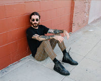 A9746 Black  TUKskin™ 7-Eye Spiderweb Glow Boot