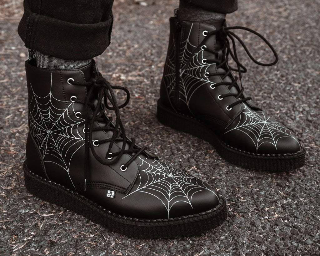 A9746 Black  TUKskin™ 7-Eye Spiderweb Glow Boot