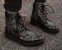 A9746 Black  TUKskin™ 7-Eye Spiderweb Glow Boot