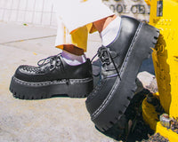 A3050 Black TUKskin™ Interlace Double Decker Creeper