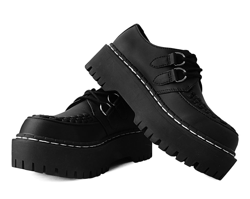 A3050 Black TUKskin™ Interlace Double Decker Creeper