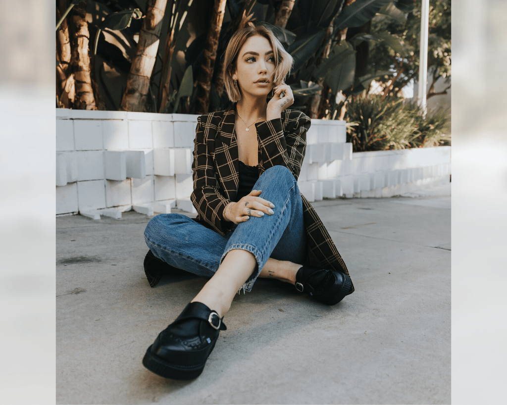 Black TUKskin™ Pointed Buckle Creeper - T.U.K.A9324-03