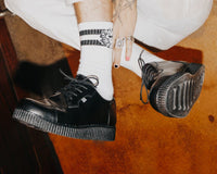 Black TUKskin™ Toe Cap Viva Low Creeper - T.U.K.F3104-03