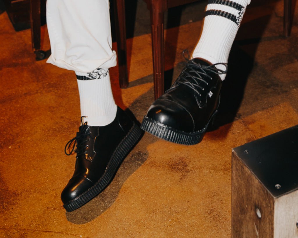 Black TUKskin™ Toe Cap Viva Low Creeper - T.U.K.F3104-03