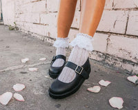 F9748L Black TUKskin™ Viva Low Mary Jane