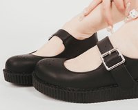 F9748L Black TUKskin™ Viva Low Mary Jane