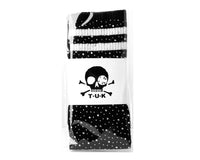 TSK1125 Black Varsity Rhinestone Over-The-Knee Sock TSK1125-OS