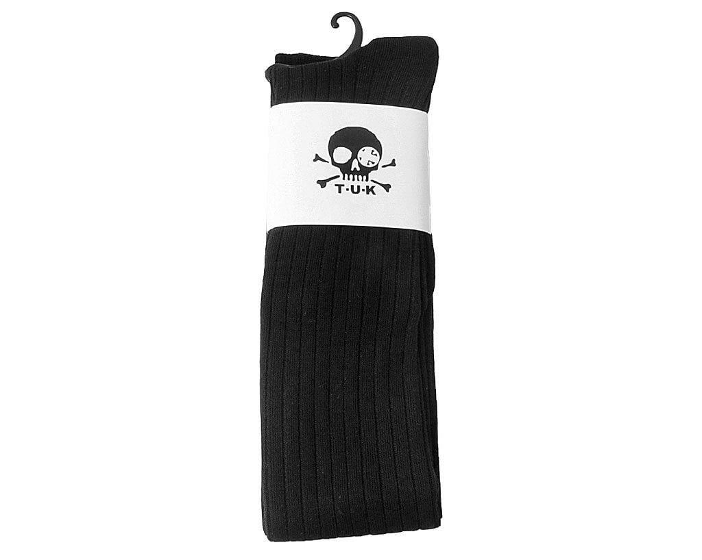 TSK1004 Black Varsity Striped Over-The-Knee Sock TSK1004-OS