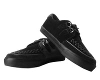 A9983 Black Velvet D-Ring Interlace Sneaker