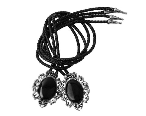 BL01 Black Victorian Bolo Shoe Tie BL01-OS