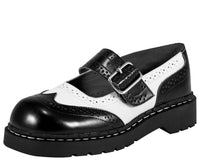 Black & White Brogue Mary Jane - T.U.K.T1035-05