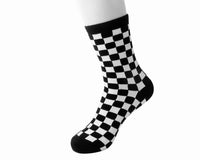TSK1046 Black & White Checker T.U.K. Men’s Sock TSK1046-OS