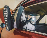A9180 Black & White D-Ring Sneaker
